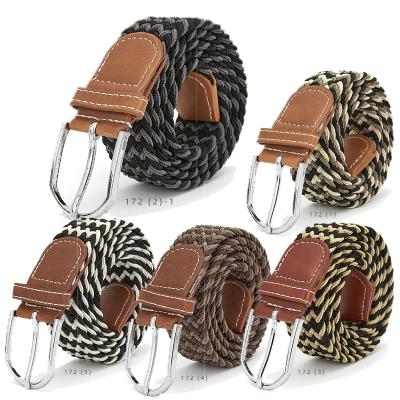 China Polyester Stretch Woven Belt Multiple Colors Factory Direct Elastic Men Women Belt Fabric New In Stock for sale