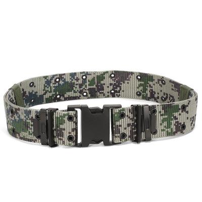 China Polyester Military Belt Men's Tactical Belt; s Military Nylon Fabric Combat Metal Buckle Hunting Hiking Sports Belt for sale