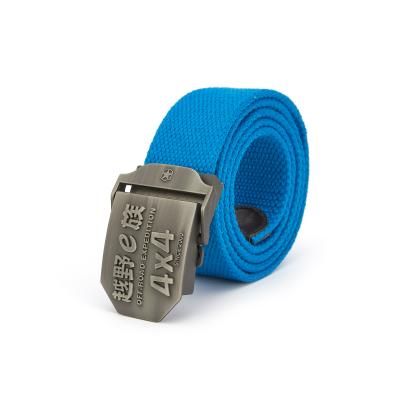 China Army Military Nylon Training Tactical Men's Polyester Aluminum Alloy Insert Buckle Belt Canvas Belts for sale