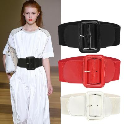 China AMAZONE Comfortable Hotsale Women's Stretchy Belt 3 Inch Wide Elastic Waistbands Women Shape Belts for sale