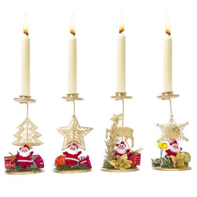 China Christmas Series Festival Party Table Decoration Fashionable Christmas Candle Holder for sale