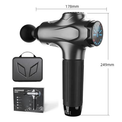 China Dropshipping Adjustable 30 Speed ​​Muscle Massage Gun Body Tissue Percussion 2022 Body Heat Deep Hand Held Massage Gun for sale