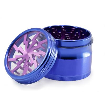 China Metal Accessories 63mm Herb Leaf Mini Grinder Tobacco Grinder Tobacco Spice Flower Grinding Smoking Grinder for sale