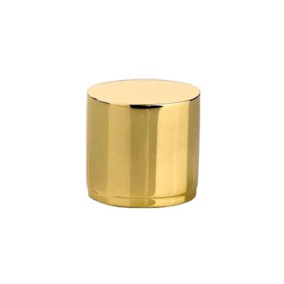 China Minimalist Design Classic Cylindrical Zamac Perfume Cap With Logo Design for sale