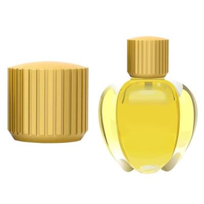 China Cylindrical Zinc Alloy Perfume Cap Surface Electroplating Process Gold Plating for sale