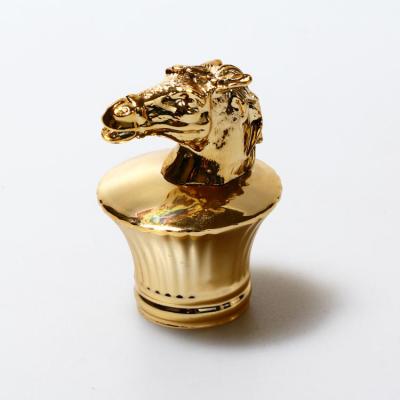 China Remy Martin Zinc Alloy Perfume Bottle Cap Gold Plated Surface for sale