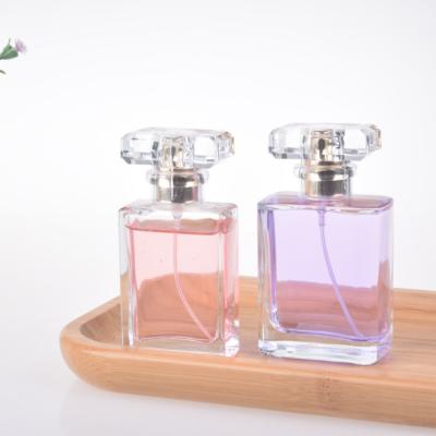 China 20ML 30ML 50Ml 100Ml Free Sample Luxury Vintage Clear Refill Empty Glass Perfume Pump Sprayer Bottle With Ps Cap for sale