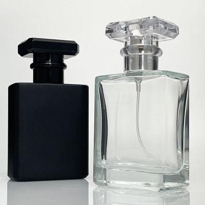 China 50ml 60ml 30ml 100ml Empty Refillable Custom Luxury Spray Perfume Glass Bottle for sale