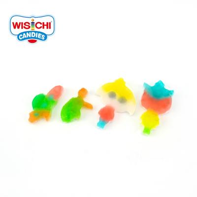 China Free sample mix color jelly candy normal halal soft gummy cartoon shape fruity gummy candy for sale