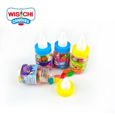 China Free sample natural mix assorted flavor jelly bean candy nipple bottle jelly bean jelly bean halal candy for sale