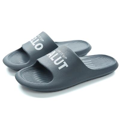 China New 2021 Fashion Trend Soft and Comfortable EVA Men's Ladies Couples Slippers Sandals Customizable LOGO PVC Material for sale