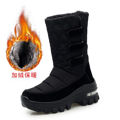 China CUSHIONING Factory Customized OEM Plush Cotton Boots 2021 Wholesale Fashion Hot Selling Thick Women Snow Furry Boots Snow Boots for sale