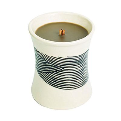 China Home Decoration Wholesale Ceramic Modern Guanhong Porcelain Candle Holder Pot With Slim Body Container for sale