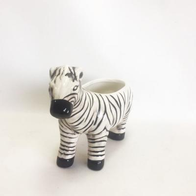 China Eco - Friendly Desktop Decoration Ceramic Animal Planter Pots for sale