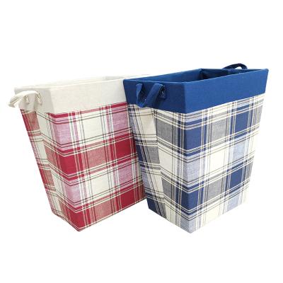 China Durable High Quality Multifunctional Waterproof Materials Storage Baskets Canvas Folding Laundry Baskets for sale