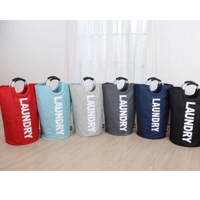 China Sundries Storage Customized Canvas Cloth Clothes Large Storage Capacity Kids Laundry Basket Foldable Cloth Storage for sale