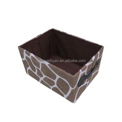 China Wholesale Viable Nonwoven Fabric Covered Foldable Storage Boxes for sale