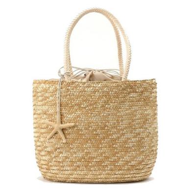 China Custom New Design Fashion Women Wheat Straw Ladies Handbags for sale