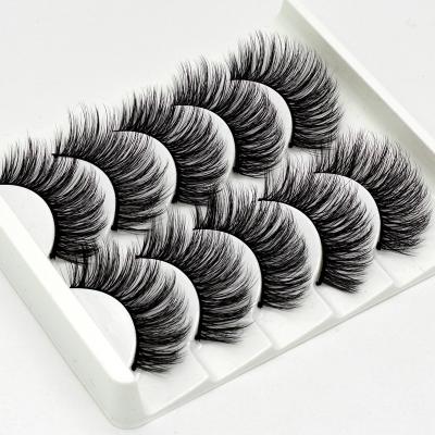 China 5Pairs Durable 3D Lash False Eyelashes Natural/Long Thick Eye Lash Tapered Extension Makeup Beauty Tools for sale