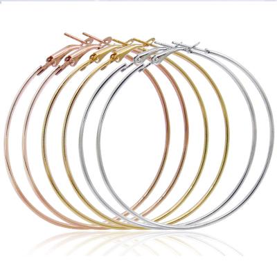 China Hot Giant Nickel Free Gold Plated Circle Round Hoop Earring Women Big Size Hoop Earrings Sale Size Circle Earring For Women for sale