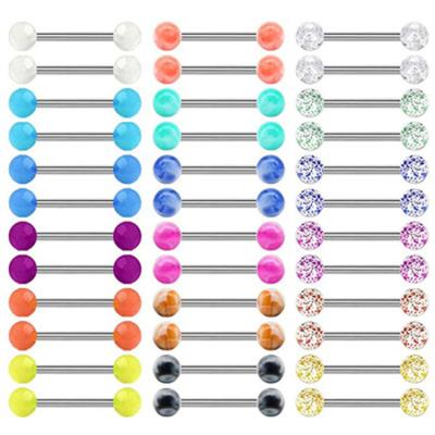 China New FASHIONABLE Luminous Belly Button Rings Personalized Perforated Tongue Ring Nipple Piercing Jewelry For Women for sale