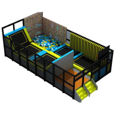 China Lowest Price Eco - Friendly Gymnastic Equipment China Square In Ground Trampoline Park for sale