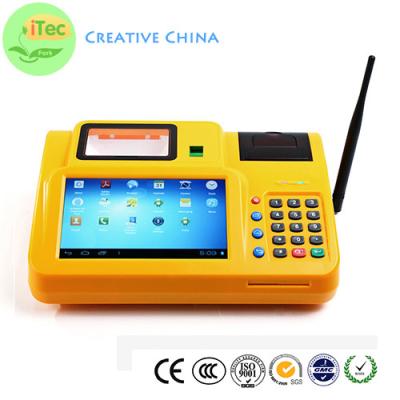 China 7 Inch touch Android Mobile POS id OCR identify Tablet POS Fingerprint payment terminal for sale