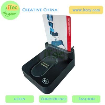 China ID Smart card reader with fingerprint sensor with Sam slot  USB fingerprint payment reader for sale