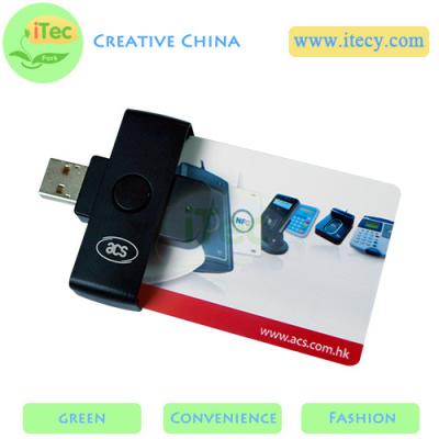 China portable Smart ID card reader ISO7816 PC/SC protocol Java Sim card reader  PC/SC protocol for sale