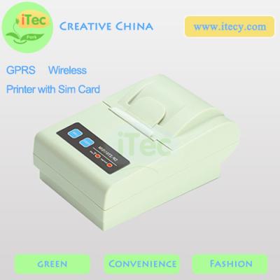 China GPRS 58mm Portable Thermal Printer with SIM Card for restaurant remotely Wireless printer for sale