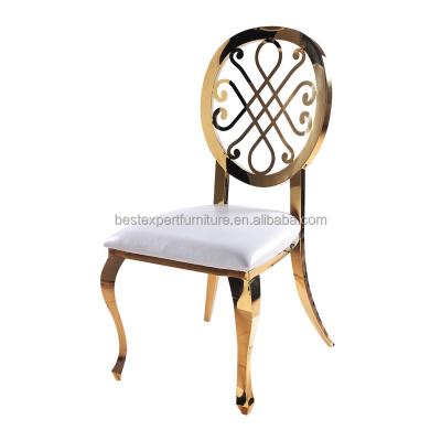 China Modern High Quality Wedding Chairs Events Stainless Steel Legs Dinning Chair for sale