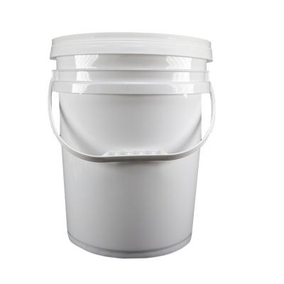 China 25L Storage Container Plastic Container Food Grade PP Bucket Liquid Plastic Food Or Paint Bucket for sale