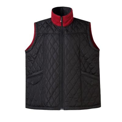 China Wholesale Viable Women Winter Autumn Polyester Sleeveless Diamond Quilted Jacket Vest for sale