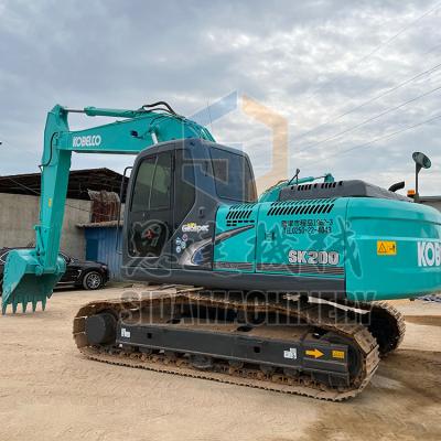 China Building material stores Kobelco sk200 excavator SK200-8 20T used real good condition digger stock in Zhanghou China for sale