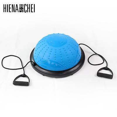 China 2021 Wholesale New Gravity Ball Half Ball Gym Fitness Repair Mini Balance Ball 46cm Diameter 46cm PVC pilates yoga bosuing ball for sale