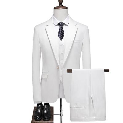 China 2021 Special Hot Selling Custom Made High Quality Suits Men's White Suit for sale