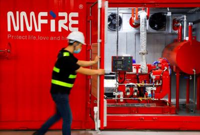 China UL FM de NFPA20 Containerized Reeksen van de Brandbestrijdingspomp Te koop