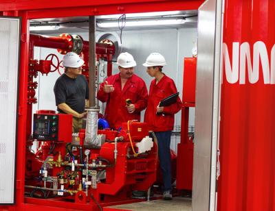 China Angebrachter Standard 1000GPM@185PSI Gleiter Feuerlöschpumpe-NFPA20 für Ölstationen zu verkaufen