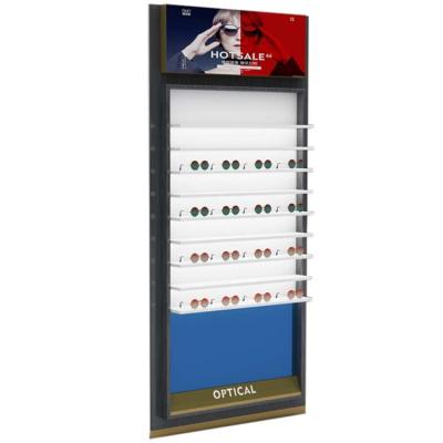 China Environment Friendly Store Furniture Material Modern Optical Sunglasses Showcases Cabinet Cosmetics Display Stand For Optical Store Decoration for sale