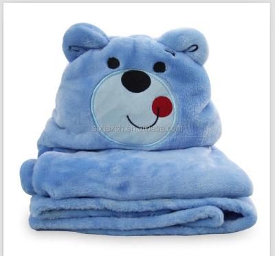 China 2018 Hot Selling Fire Retardant Newborn Baby Towels Fashion Flannel Animal Baby Hooded Towel for sale