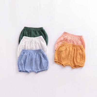 China Casual summer dress baby 2020 muslin fabric kids clothes summer kids 3-8 years old shorts stock design for sale