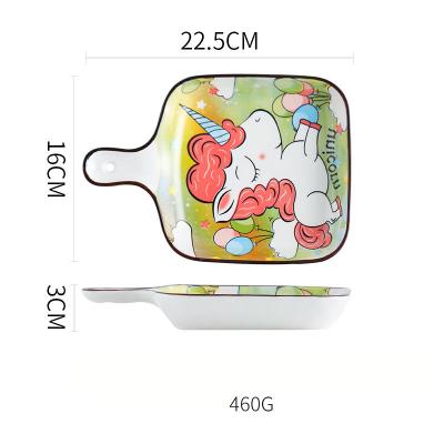 China Household Japanese style creative ceramic personality tableware dish splint dish deep stocked set for sale