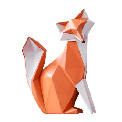 China Modern Minimalist Animal Decoration Light Europe Fox Resin Luxury Decoration for sale