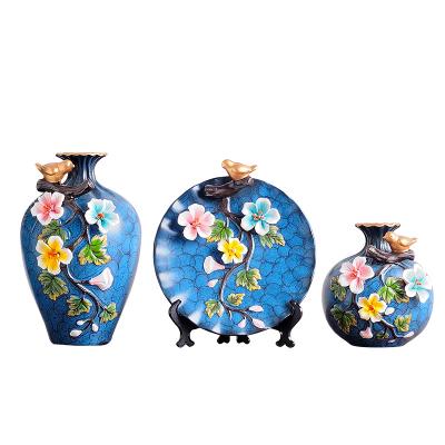 China European-style ceramic living room of new Chinese style vases new year gifts wedding crafts for sale