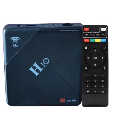 China Factory Price Dual Wifi LCD Digital Display 4K HD Internet Satellite TV Box With 9.0 System H10 Smart Android TV Box Android Set Top Box for sale