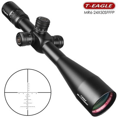 China T-Eagle Mr. Sfffp 6-24x50 Jacht Focal Scope Riflescope Eerste Riflescope Scope Met Waterpas Sight FW43-TY-810 for sale