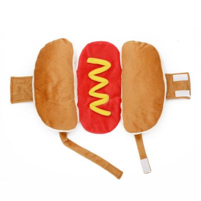 China Sustainable Shaped Hot Dog Apparel Hot Dog Sausage Clothes Adjustable Fun Apparel for sale