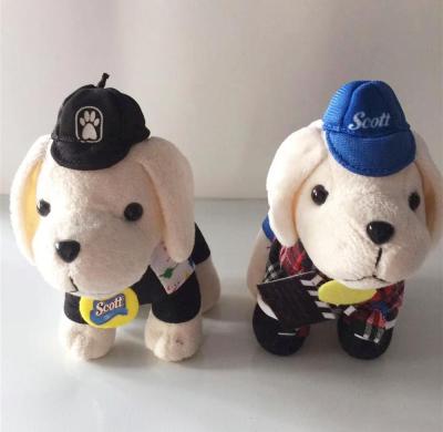 China Plush Toys Stuffed Plush Toys Dog In Different Shape And Color With Clothes And Hat for sale