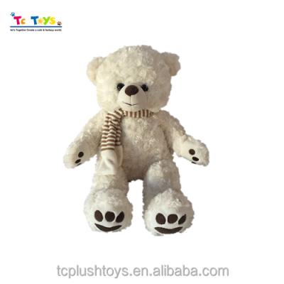 China Plush Toys New Next Cute White Teddy Bear Toy With Scarf for sale