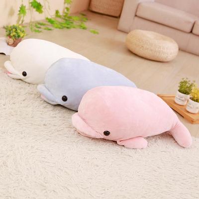 China Children / Adult Toys Factory Direct Selling Cute Sea Animal Stuffed Toys Plush Dolphin Pillow Doll for sale